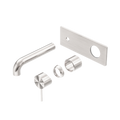 MECCA WALL BASIN/BATH MIXER 120/160/185/230/260MM TRIM KITS ONLY BRUSHED NICKEL