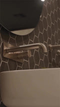MECCA WALL BASIN/BATH MIXER 120/160/185/230/260MM BRUSHED NICKEL