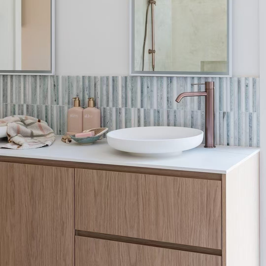MECCA TALL BASIN MIXER BRUSHED BRONZE