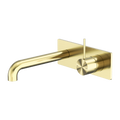 MECCA WALL BASIN/BATH MIXER HANDLE UP 120/160/185/230/260MM BRUSHED GOLD