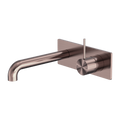 MECCA WALL BASIN/BATH MIXER HANDLE UP 120/160/185/230/260MM BRUSHED BRONZE