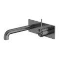 MECCA WALL BASIN/BATH MIXER HANDLE UP 120/160/185/230/260MM GUN METAL