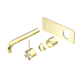 MECCA WALL BASIN/BATH MIXER HANDLE UP 120/160/185/230/260MM TRIM KITS ONLY BRUSHED GOLD