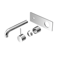 MECCA WALL BASIN/BATH MIXER HANDLE UP 120/160/185/230/260MM TRIM KITS ONLY CHROME