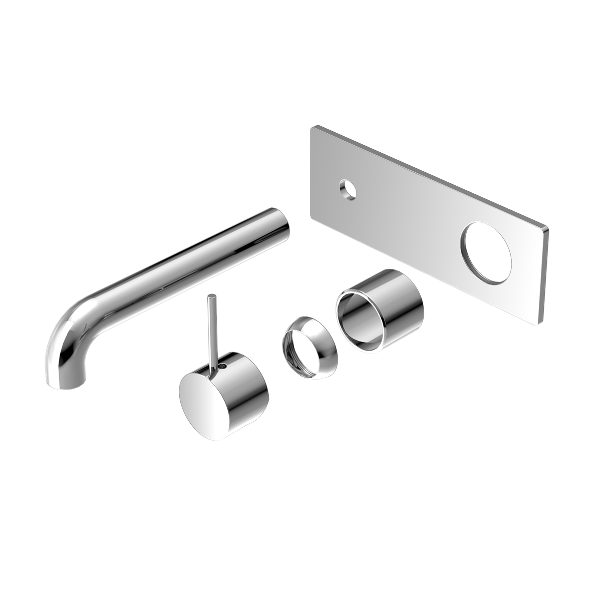 MECCA WALL BASIN/BATH MIXER HANDLE UP 120/160/185/230/260MM TRIM KITS ONLY CHROME