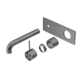 MECCA WALL BASIN/BATH MIXER HANDLE UP 120/160/185/230/260MM TRIM KITS ONLY GUN METAL