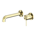 MECCA WALL BASIN/BATH MIXER SEPARATE BACK PLATE 120/160/185/230/260MM BRUSHED GOLD