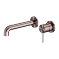 MECCA WALL BASIN/BATH MIXER SEPARATE BACK PLATE 120/160/185/230/260MM BRUSHED BRONZE