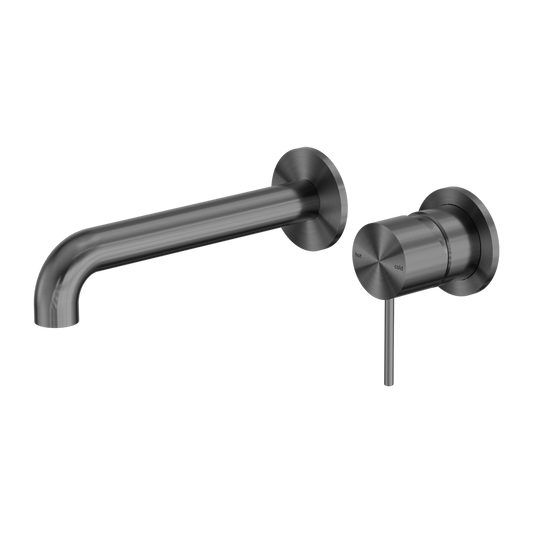 MECCA WALL BASIN/BATH MIXER SEPARATE BACK PLATE 120/160/185/230/260MM GUN METAL