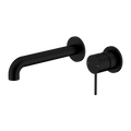 MECCA WALL BASIN/BATH MIXER SEPARATE BACK PLATE 120/160/185/230/260MM MATTE BLACK