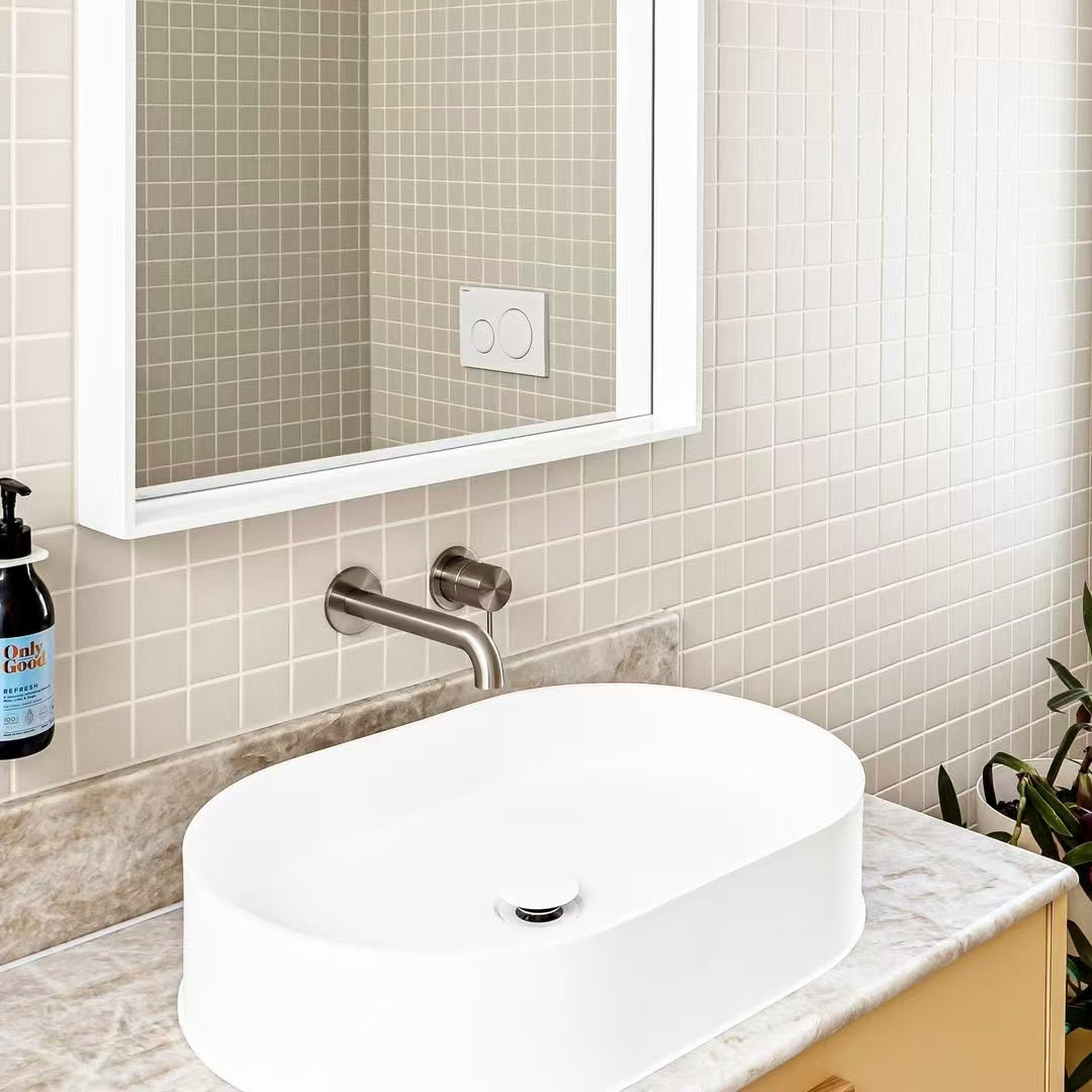 MECCA WALL BASIN/BATH MIXER SEPARATE BACK PLATE 120/160/185/230/260MM GUN METAL