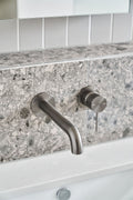 MECCA WALL BASIN/BATH MIXER SEPARATE BACK PLATE 120/160/185/230/260MM GUN METAL