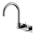 MECCA WALL BASIN/BATH MIXER SWIVEL SPOUT HANDLE UP CHROME