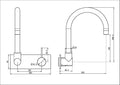 MECCA WALL BASIN/BATH MIXER SWIVEL SPOUT HANDLE UP TRIM KITS ONLY MATTE WHITE