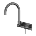 MECCA WALL BASIN/BATH MIXER SWIVEL SPOUT GUN METAL