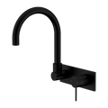 MECCA WALL BASIN/BATH MIXER SWIVEL SPOUT MATTE BLACK