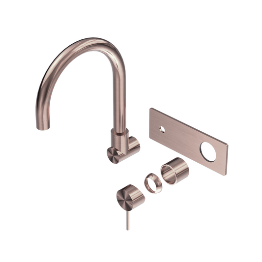 MECCA WALL BASIN/BATH MIXER SWIVEL SPOUT TRIM KITS ONLY BRUSHED BRONZE