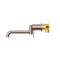 MECCA WALL BASIN/BATH MIXER SWIVEL SPOUT 225MM BRUSHED BRONZE