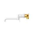 MECCA WALL BASIN/BATH MIXER SWIVEL SPOUT 225MM MATTE WHITE
