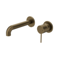 Mecca Wall Basin/Bath Mixer Separate Back Plate 160/185/230mm Tumbled Antique Brass