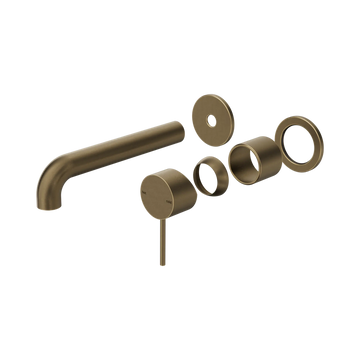 Mecca Wall Basin/Bath Mixer Separate Back Plate 160/185/230mm Trim Kits Only Tumbled Antique Brass