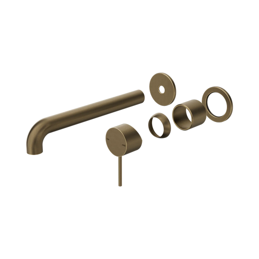 Mecca Wall Basin/Bath Mixer Separate Back Plate 160/185/230mm Trim Kits Only Tumbled Antique Brass
