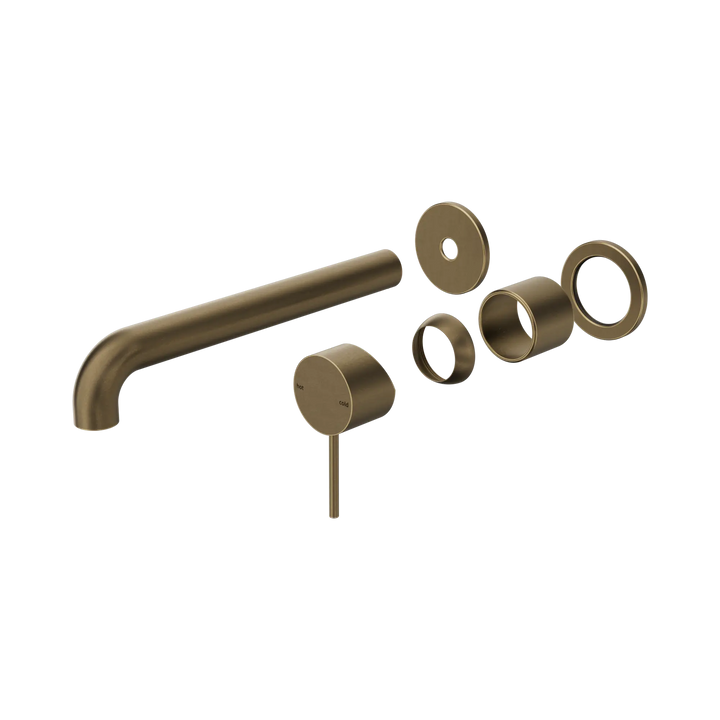 Mecca Wall Basin/Bath Mixer Separate Back Plate 160/185/230mm Trim Kits Only Tumbled Antique Brass