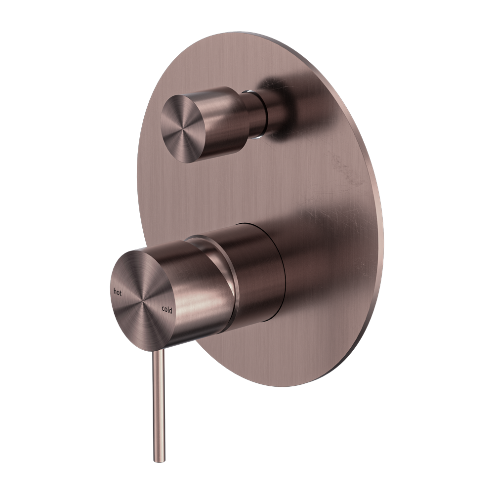 MECCA SHOWER MIXER WITH DIVERTOR BRUSHED BRONZE