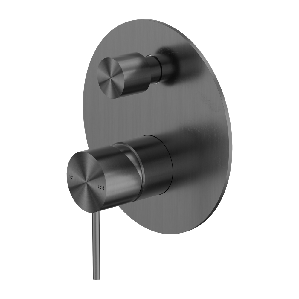 MECCA SHOWER MIXER WITH DIVERTOR GUN METAL