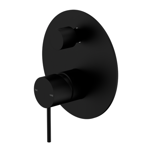 MECCA SHOWER MIXER WITH DIVERTOR MATTE BLACK