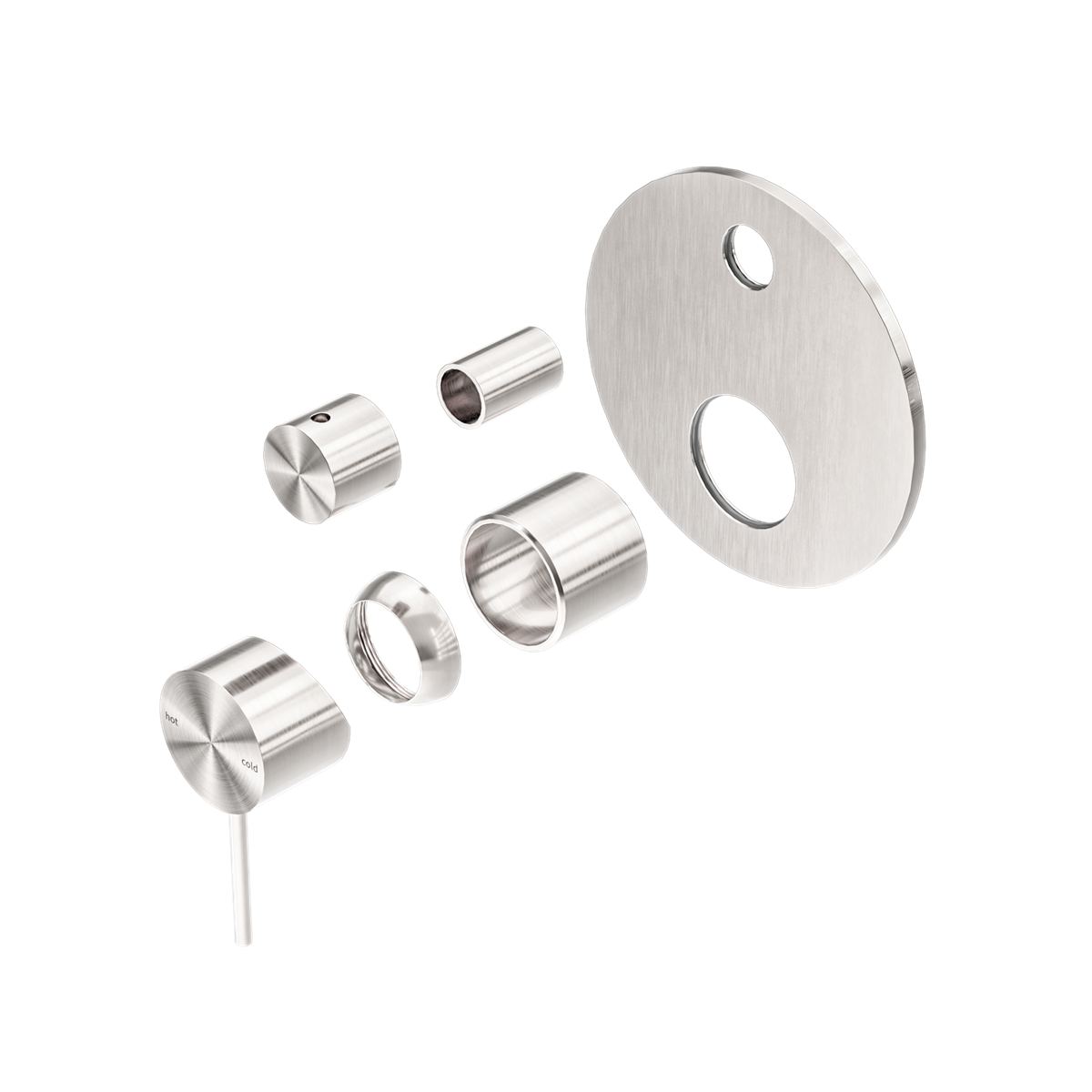 MECCA SHOWER MIXER WITH DIVERTOR TRIM KITS ONLY BRUSHED NICKEL