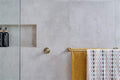 MECCA SHOWER MIXER 80MM PLATE BRUSHED GOLD