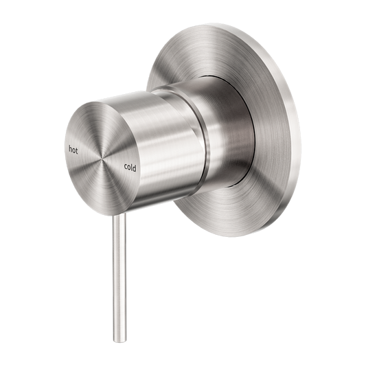 MECCA SHOWER MIXER 80MM PLATE BRUSHED NICKEL