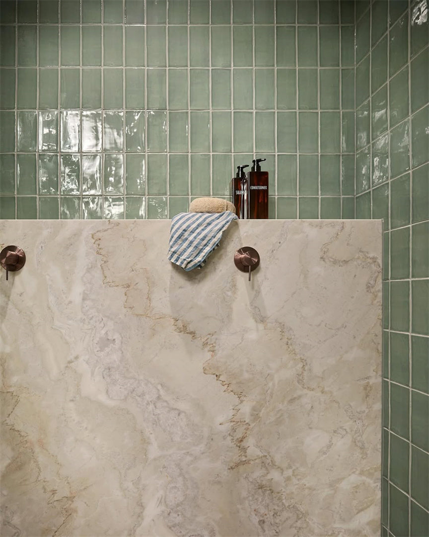 MECCA SHOWER MIXER 80MM PLATE BRUSHED BRONZE