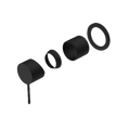 MECCA SHOWER MIXER 60MM PLATE TRIM KITS ONLY MATTE BLACK