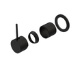 MECCA SHOWER MIXER 60MM HANDLE UP PLATE TRIM KITS ONLY MATTE BLACK