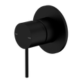 MECCA SHOWER MIXER 80MM PLATE MATTE BLACK