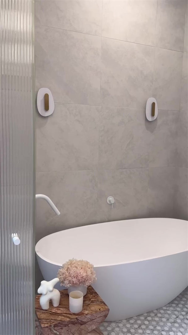 MECCA SHOWER MIXER 80MM PLATE MATTE WHITE