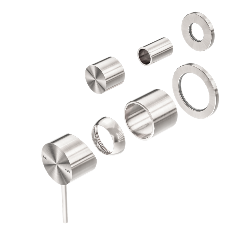 MECCA SHOWER MIXER WITH DIVERTOR SEPARATE BACK PLATE TRIM KITS ONLY BRUSHED NICKEL