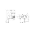 Mecca Shower Mixer With Horizontal 2 Way Diverter Tumbled Antique Brass