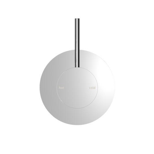 MECCA SHOWER MIXER HANDLE UP 80MM PLATE CHROME