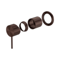 Mecca Shower Mixer 60mm Plate Trim Kit Only Rome Bronze