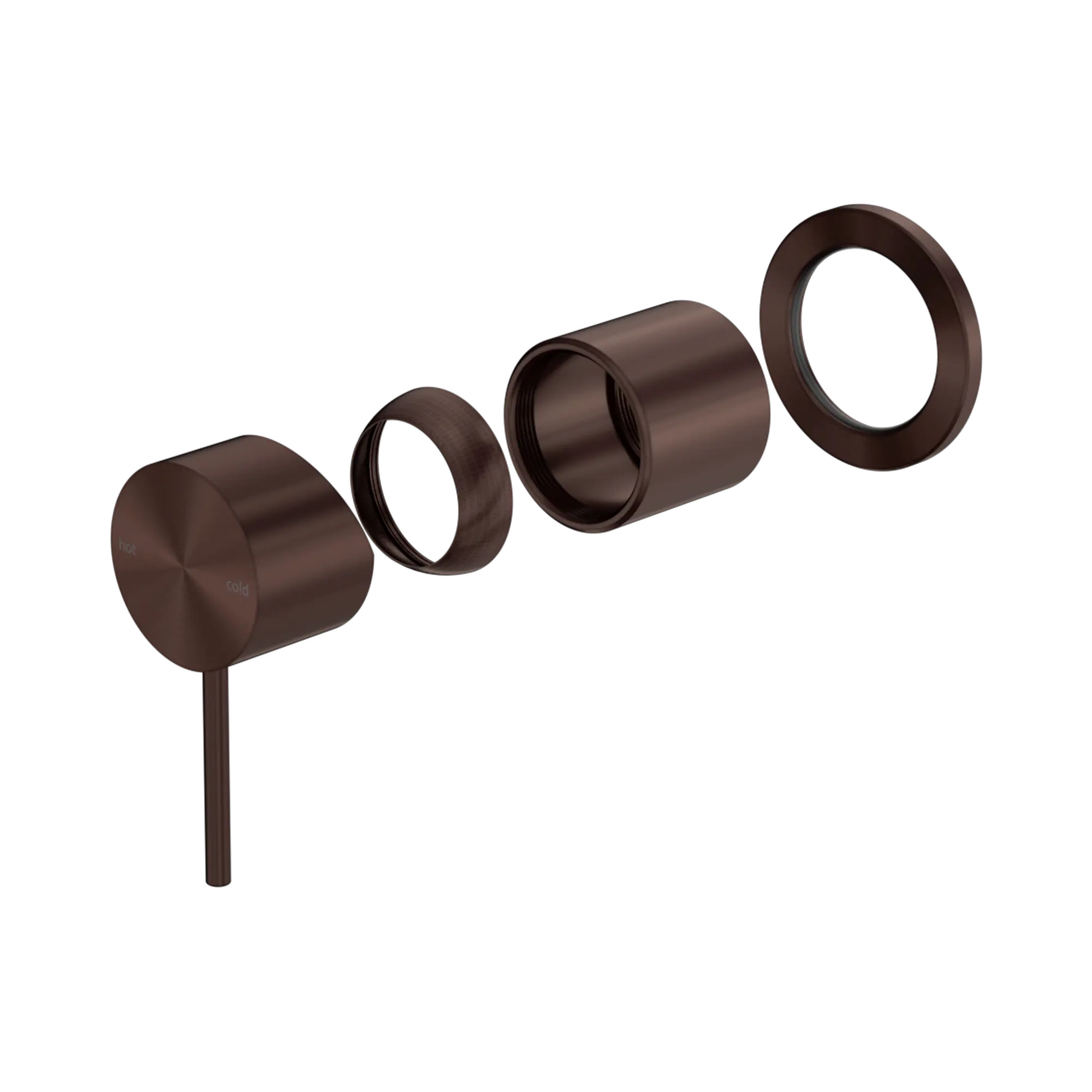 Mecca Shower Mixer 60mm Plate Trim Kit Only Rome Bronze