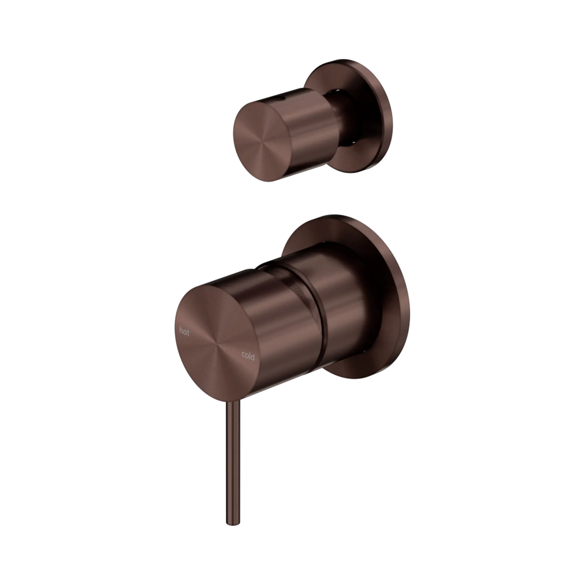 Mecca Shower Mixer With Diverter Separate Back Plate Rome Bronze