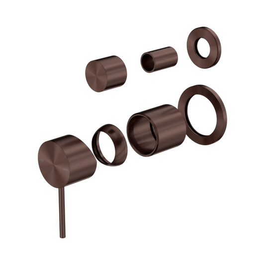 Mecca Shower Mixer With Diverter Separate Back Plate Trim Kit Only Rome Bronze