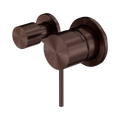 Mecca Shower Mixer With Horizontal 2 Way Diverter Rome Bronze