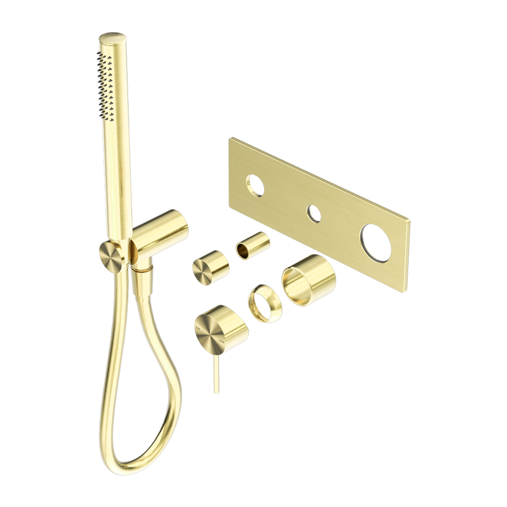 MECCA SHOWER MIXER DIVERTOR SYSTEM TRIM KITS ONLY BRUSHED GOLD