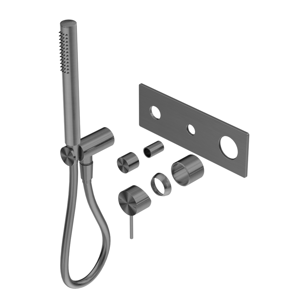 MECCA SHOWER MIXER DIVERTOR SYSTEM TRIM KITS ONLY GUN METAL