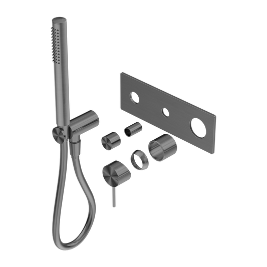MECCA SHOWER MIXER DIVERTOR SYSTEM TRIM KITS ONLY GUN METAL