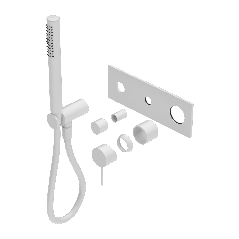 MECCA SHOWER MIXER DIVERTOR SYSTEM TRIM KITS ONLY MATTE WHITE